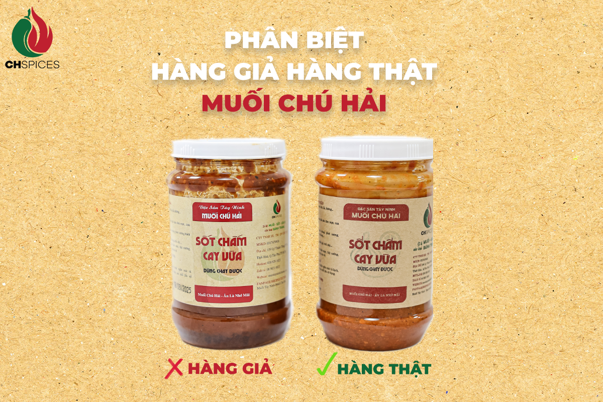Phân Biệt Hàng Giả Hàng Thật Muối Chú Hải