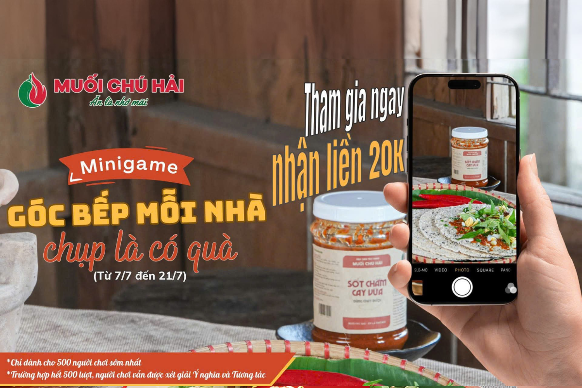 Minigame Góc Bếp Mỗi Nhà | Nhận Quà Hấp Dẫn Cùng Muối Chú Hải