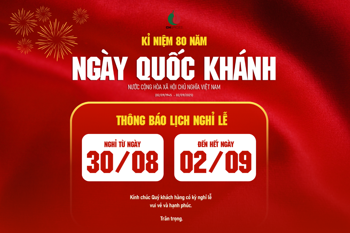 Thông Báo Lịch Nghỉ Lễ Dịp Kỷ Niệm 80 Năm Ngày Quốc Khánh 2/9