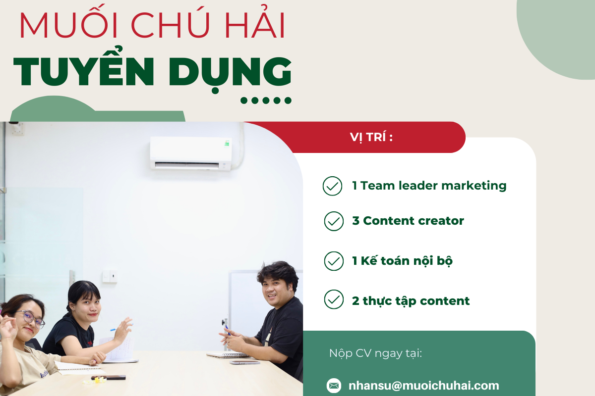 Muối Chú Hải Thông Báo Tuyển Dụng Tháng 5/2025